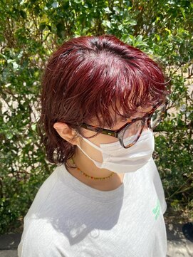 ネオリーブソラ 相模大野店(Neolive sola) ショートボブ×チェリーレッド