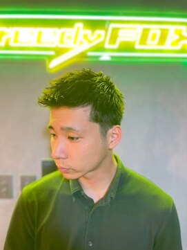 グリーディーフォックス 三軒茶屋(GreedyFOX) 波巻き/マッシュパーマ/ウルフ/ハイライト<理容室>三軒茶屋