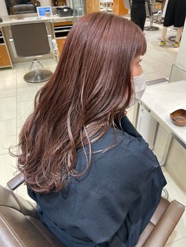 ピークアブー アヴェダ アトレ恵比寿(PEEK-A-BOO AVEDA) ピンクブラウン　艶髪