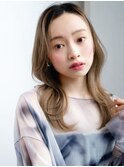 エアリーカール姫カットエアリーパーマ大人女子くびれロング
