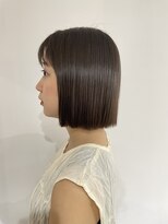 2195ヘアー 世田谷代田(2195hair)&nbsp;地毛風カラー/地毛風ストレート/切りっぱなしボブ/髪質改善