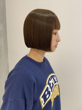 ヨーク(YOKE) 【YOKE】】ボブ/大人ボブ/ベージュ/ブリーチ無し/秋カラー/艶髪