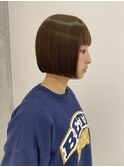 【YOKE】】ボブ/大人ボブ/ベージュ/ブリーチ無し/秋カラー/艶髪