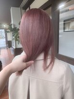 ガルボ ヘアー(garbo hair) ブリーチ 10代20代 ミルクティーピンク ハイトーン ダブルカラー
