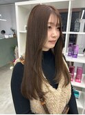 顔周りレイヤー×ロイヤルベージュカラー