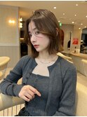 髪質改善*前髪レイヤー似合わせカットボブ*美髪【Zina銀座】