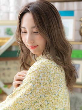 カバーヘア ブリス 川口(COVER HAIR bliss) ■ニュアンスカラーセンターパート美髪カール307★川口20代30代