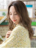 ■ニュアンスカラーセンターパート美髪カール307★川口20代30代