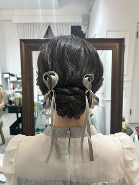 セット アンド バイ ルゥーダ 品川駅前店(SET and..by Rouxda.) ゆるふわシニヨン