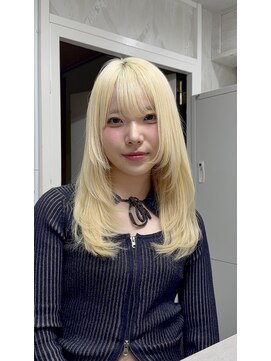 セレーネヘアーレイズ 梅田店(Selene hair Raise) レイヤー/ブロンド/ハイトーン/ブリーチ/髪質改善/前髪カット