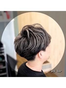 ピヴォヘアー(pivo hair) メンズカット　メンズハイライト