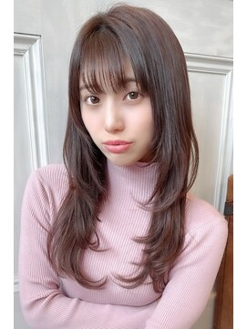 ウォークヘアーリリィ(Walk hair lily) ラベンダーベージュ×レイヤーロング