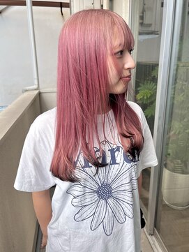 ジェスター(JESTER) 〈atsuno〉ピンクと裾ちょろブラック