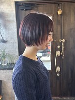 アイビーヘアー(iB HAiR)&nbsp;丸みショート/ワインレッド