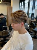 アップバングセンターパートツイストスパイラルバレイヤージュ