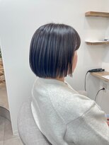 シアアルン 新小岩店(SHEER alun) ぱつっとミニボブと暗髪アッシュグレージュ【新小岩】