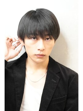 コンフィデンス メンズヘアー(confidence MEN'S HAIR) ラウンドマッシュ縮毛矯正ストレートパーマ