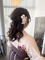 アメイジングヘアー 美沢店(AMAZING HAIR)&nbsp;卒業式の袴ヘア＊お着物に映える大人可愛いハーフアップ