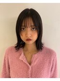 表参道/イメチェン/ピンクベージュ/アンブレラカラー/前髪