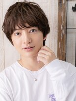 モッズヘア メン 南越谷南口店(mod's hair men) 20代30代ダークブラウンくせ毛風カジュアル重めマッシュT南越谷
