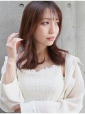 くびれスタイル/ミディアムスタイル/ナチュラル/顔周りカット