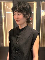 アトリエ(atelier.) ショートボブ ボブパーマ クセ毛風パーマ ウルフパーマ 30代