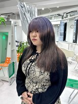 ギア(GEAR.)&nbsp;三ノ宮で作る【色落ち可愛い】パープル×ルーツカラー♪