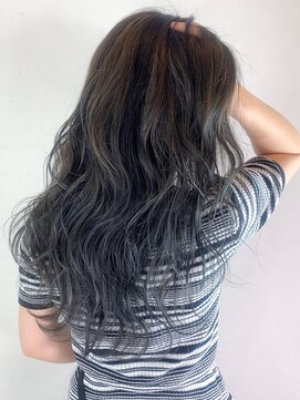 セシルヘアー 博多駅前店(Cecil hair) るふわ波ウェーブ×美髪3Dカラーラベンダーアッシュ