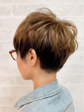 クアトロ グランシュ 川崎店(QUATRO × GranCieux) 【QUATRO川崎】ナチュラルブラウン　ベリーショート　谷口星利奈