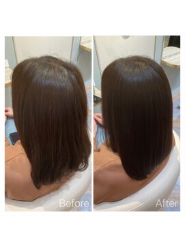 アンド ラ ブランシュ(&.La Blanche) 髪質改善大宮◎髪質改善3回目！