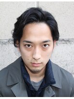 リレーションメンズヘアー(RELATION MEN'S HAIR)&nbsp;キレイめミディアムスタイル／カルマパーマ／ダークアッシュ