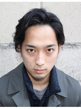 リレーションメンズヘアー(RELATION MEN'S HAIR) キレイめミディアムスタイル/カルマパーマ/ダークアッシュ