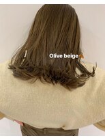 ユーフォリア 青山(Euphoria)&nbsp;オリーブベージュ♪/ブリーチなしダブルカラー