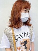 ヘアーアイスカルテット(HAIR ICI QUARTET)&nbsp;オレンジカラー　ミディアム