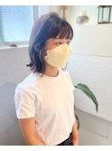 ボブ×インナーカラー