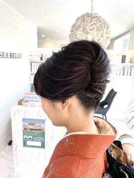 ヘアーデザイン シーベル(HAIR DESIGN SEA BELLE) 結婚式お呼ばれ着物ヘアセット