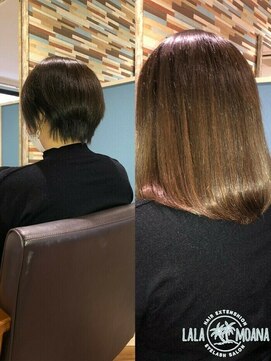 ララ モアナ(LaLa Moana) 【ショート→ミディアム】イメチェン◎ショートシールエクステ