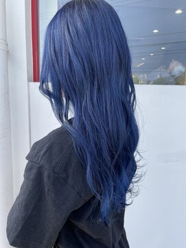 アモヘアー 城山店(amo hair) ブルーカラー
