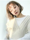 エアリーボブ_フルバングレッドブラウンハッシュカット_8819