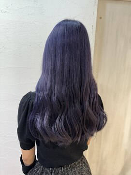 アジールヘア 池袋東口店(agir hair) 透明感抜群ダブルカラーブリーチムラサキ/パープル美髪卵型池袋