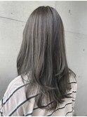 大人可愛い透明感立体感アッシュカラー×なみなみウェーブ