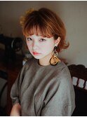 キュートな外ハネショートボブ20代/30代/40代/ハレマチ通り