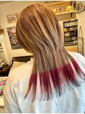 レッド×ブラック　裾カラー♪♪