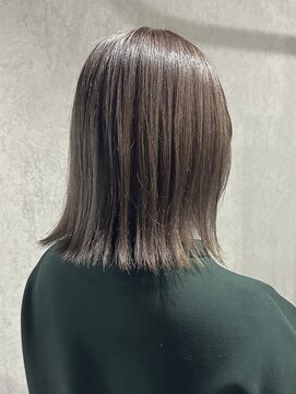 ラック(LUCK) バレイヤージュ/船橋/くすみベージュ/細めハイライト