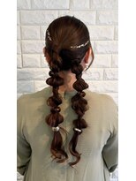 ヴィサージュエーデル(VISAGE edel)&nbsp;ヘアアレンジ　パーティーアレンジ　結婚式ヘアアレンジ