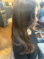 美容室 メザミー MESAMIES 20代30代ブリーチなし大人可愛いゆるふわダークブラウンカラー