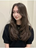 韓国風/レイヤー/小顔/前髪カット/髪質改善/グレージュ/透明感
