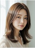イメチェン/美髪/外ハネボブ/ワイドバング/髪質改善/縮毛矯正