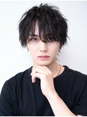 ソフトツーブロック/刈り上げ/センターパート/ツイスト/ビジネス