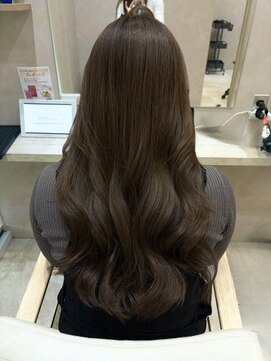 スレーヌサロンハナレ 北千住美容院(Sereine salon HANARE) マットアッシュカラー×ウェーブ巻き